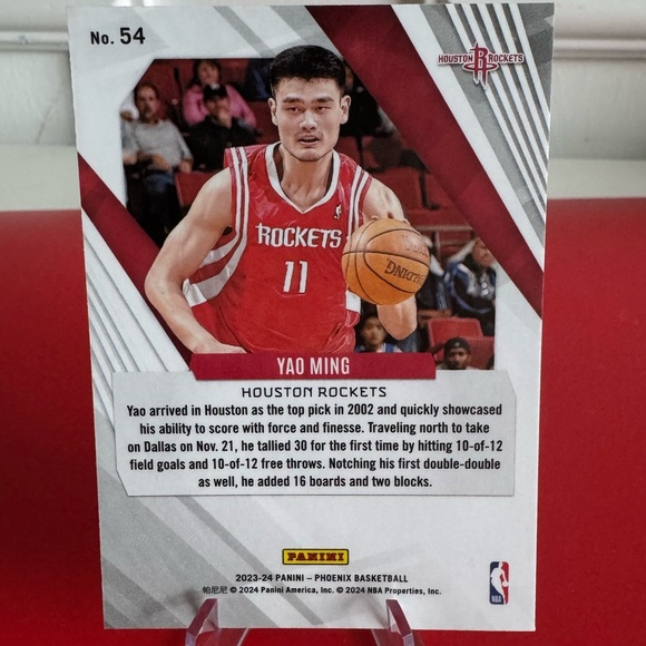 2023-24 Yao Ming Panini Phoenix Laser Hologram. Mint condition… - Picture 2 of 2